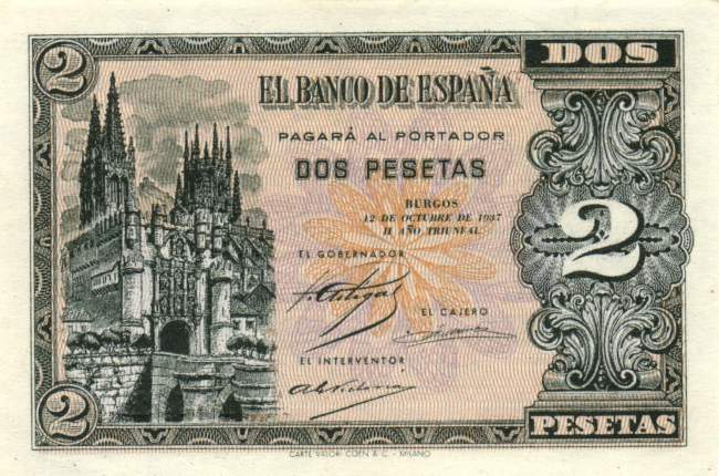 2 Pesetas 1937